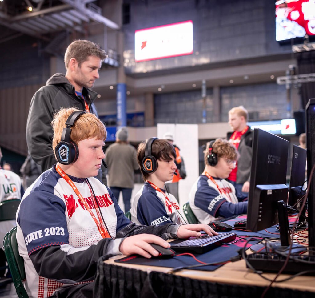 esports team competing in an esports tournament