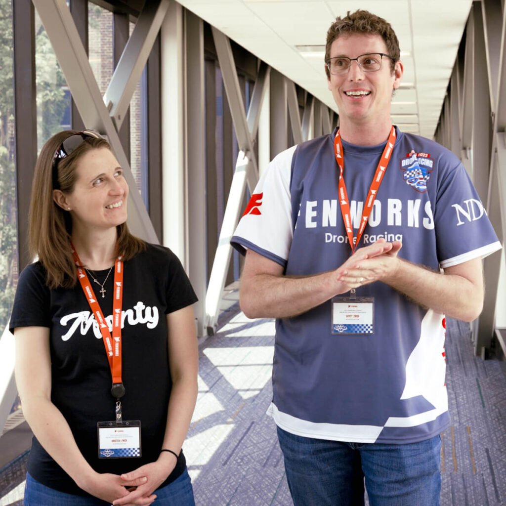 Parents attending the Drone Racing Tournament